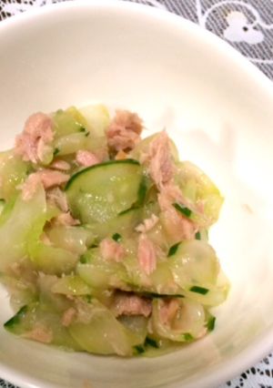 簡単おかず。ツナときゅうり揉みの和え物-レシピのメイン写真