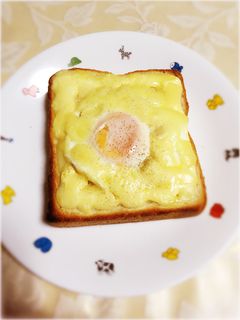 目玉焼きトースト\( ˆoˆ )/-レシピのメイン写真