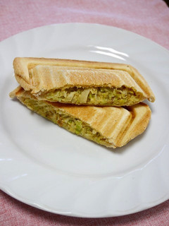 ホットサンド♪たっぷりキャベツの卵かけ-レシピのメイン写真