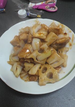 鶏肉と、レンコンの、甘酢和え-レシピのメイン写真