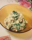 豆腐とほうれん草とアーモンドの白和え