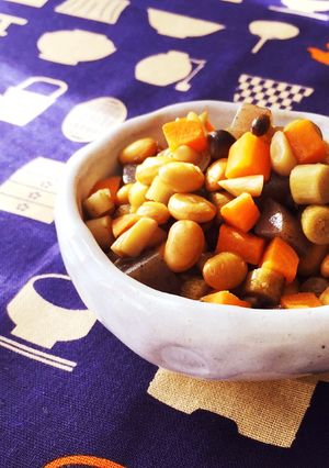 節分豆が残ったら☆レンジで簡単五目豆-レシピのメイン写真