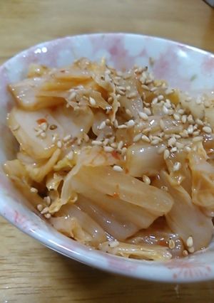レンジで簡単！！白菜のピリ辛中華お浸し-レシピのメイン写真