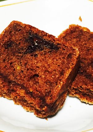 簡単ヘルシー!チョコバナナパウンドケーキ-レシピのメイン写真