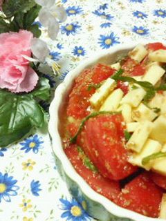 巷で人気の☆トマトとチーズの胡麻和え♪♪-レシピのメイン写真