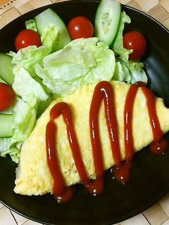 じゃがいもとひき肉のオムレツ♪-レシピのメイン写真