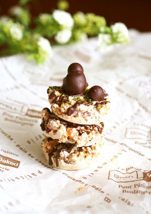 ホワイトグラノーラ＆どうぶつチョコ-レシピのメイン写真