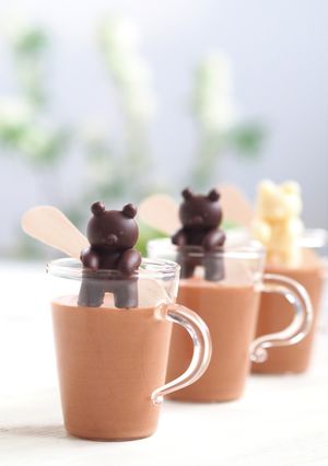 濃厚ショコラムース＆クマチョコ-レシピのメイン写真