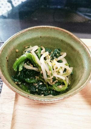 ほうれん草ともやしの胡麻和え-レシピのメイン写真