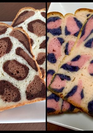 切るのが楽しみ♡ヒョウ柄食パン-レシピのメイン写真