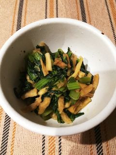 小松菜と切り干し大根の炒め煮-レシピのメイン写真
