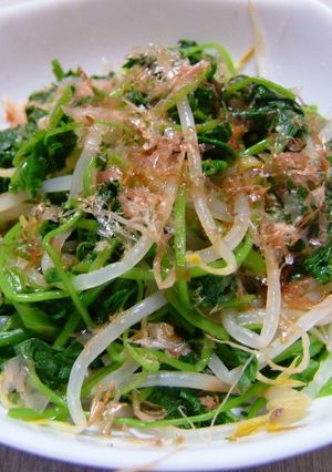 簡単だけどウマ！三つ葉とモヤシのおひたし-レシピのメイン写真