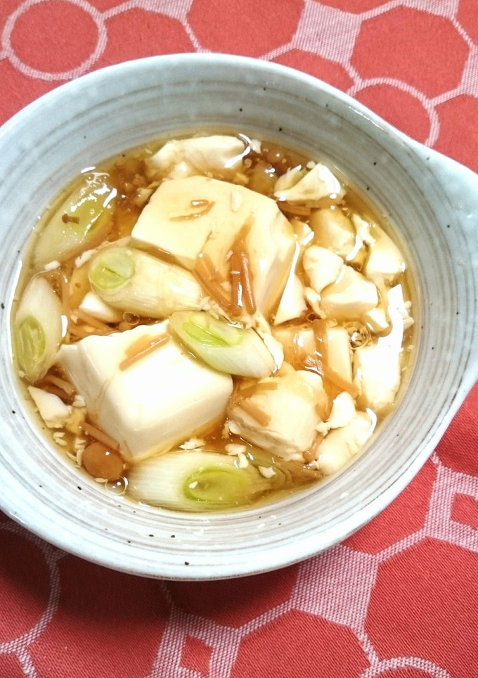 豆腐となめ茸の簡単とろとろ煮-レシピのメイン写真