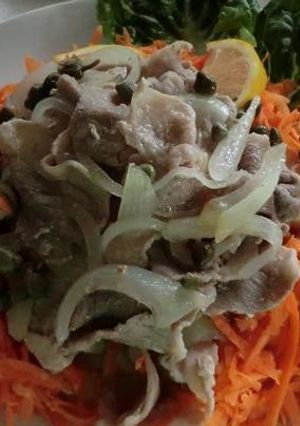 豚こまのレモン果汁あえ-レシピのメイン写真