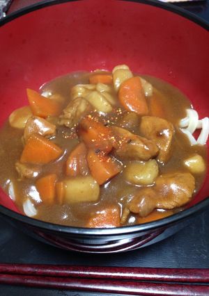 カレーの残りでカレーうどん！-レシピのメイン写真