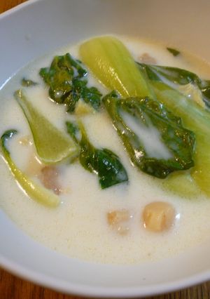 青梗菜と干し貝柱のクリーム煮-レシピのメイン写真