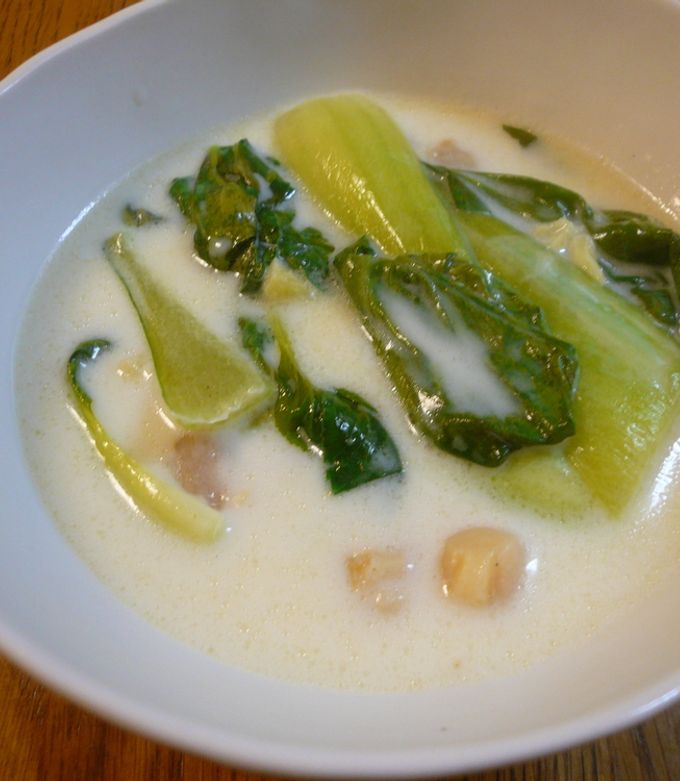 青梗菜と干し貝柱のクリーム煮-レシピのメイン写真