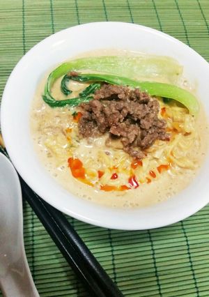 サッポロ一番みそラーメンで✴豆乳担々麺✴-レシピのメイン写真