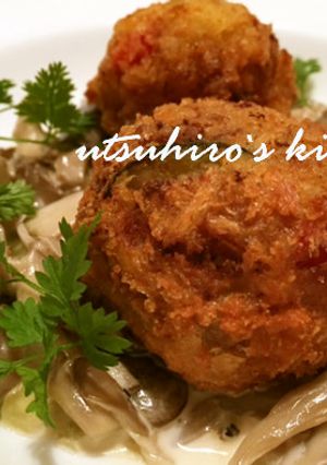 2種イタリアン風コロッケ☆キノコのソース-レシピのメイン写真