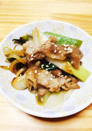 豚肉と長ネギともやしの胡麻味噌炒め-レシピのメイン写真