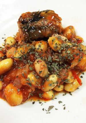 父の週末料理 鯖缶で作るトマト煮込み-レシピのメイン写真