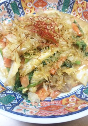 クリーミー♬白菜炒めのピリ辛豆乳あんかけ-レシピのメイン写真