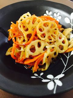 レンコンとにんじんのきんぴら-レシピのメイン写真