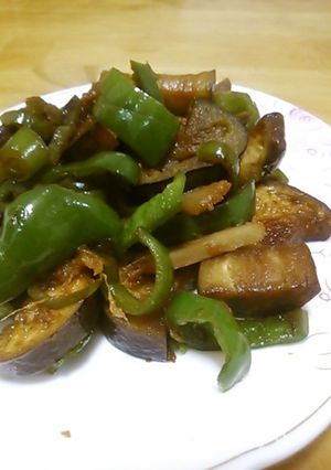 なすピーマンの甘辛炒めしょうが風味-レシピのメイン写真