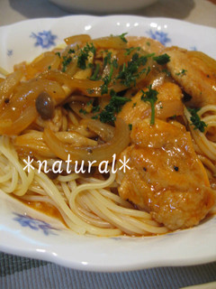 チキンのトマトソーススパゲッティ-レシピのメイン写真