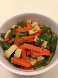 ピーマンと油揚げと人参の煮物-レシピのメイン写真