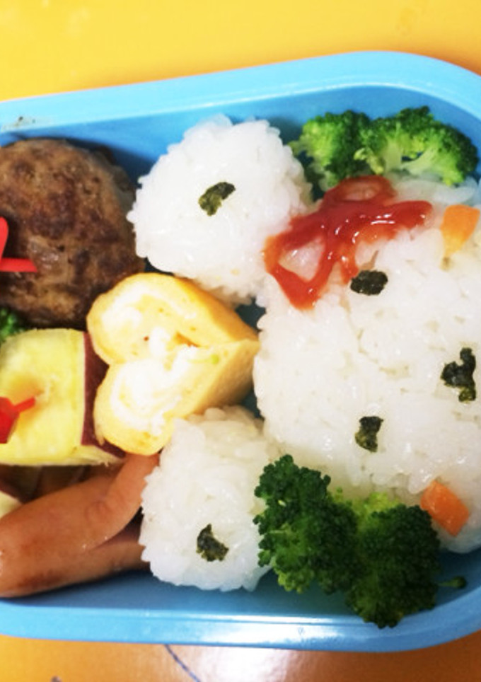 簡単なくまさん 幼稚園のお弁当-レシピのメイン写真