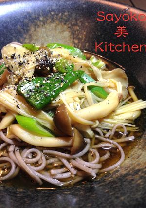 きのこの生姜あんかけ蕎麦-レシピのメイン写真