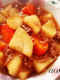 大根とひき肉のトロトロ煮❀-レシピのメイン写真