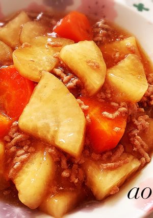 大根とひき肉のトロトロ煮❀-レシピのメイン写真