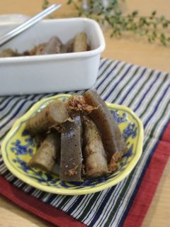 【作り置き】ごぼうとこんにゃくの土佐煮-レシピのメイン写真