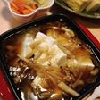 簡単豆腐のもやしキノコあんかあけ