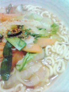 レンジで!かんずり味噌野菜ラーメン-レシピのメイン写真