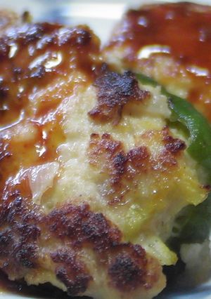 ピーマン肉詰め（コチュジャンたれ）-レシピのメイン写真