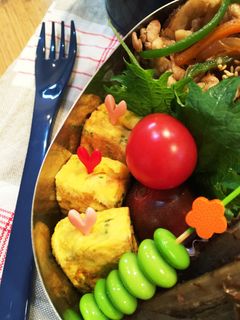 お弁当に!あおさ入り玉子焼き-レシピのメイン写真