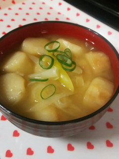 孫が大好きな!焼き麩の味噌汁-レシピのメイン写真