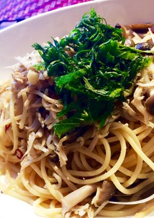 しらすときのこの和風パスタ♬離乳食にも！-レシピのメイン写真
