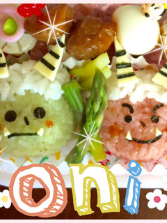 ★☆鬼 キャラ弁★☆簡単 節分★☆-レシピのメイン写真