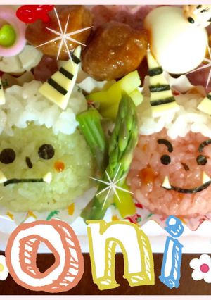 ★☆鬼 キャラ弁★☆簡単 節分★☆-レシピのメイン写真