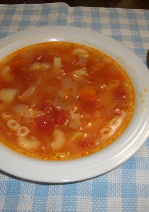 野菜とマカロニたっぷり!ミネストローネ-レシピのメイン写真