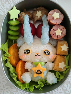 キャラ弁☆妖怪ウォッチ♪コマさん&ウィス-レシピのメイン写真