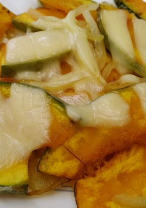 かぼちゃと玉ねぎのチーズのせ-レシピのメイン写真