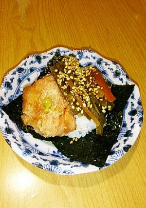 まぐろのたたきとキンピラの手まきごはん-レシピのメイン写真