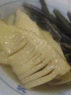 わらびとたけのこの煮物-レシピのメイン写真