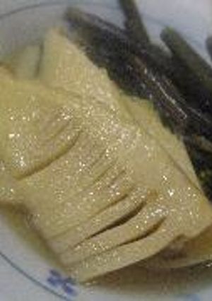 わらびとたけのこの煮物-レシピのメイン写真