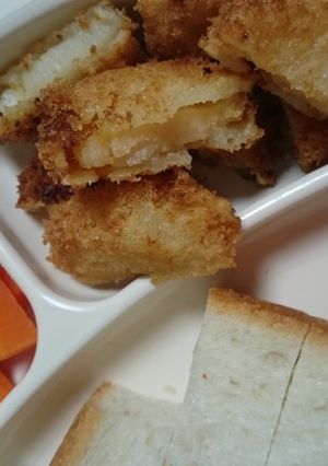 離乳食完了期☆ホタテの衣揚げ-レシピのメイン写真